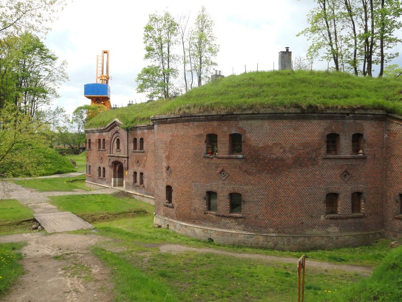 Sie sehen die Festung Gerhardtsfort in Swinemünde in Polen