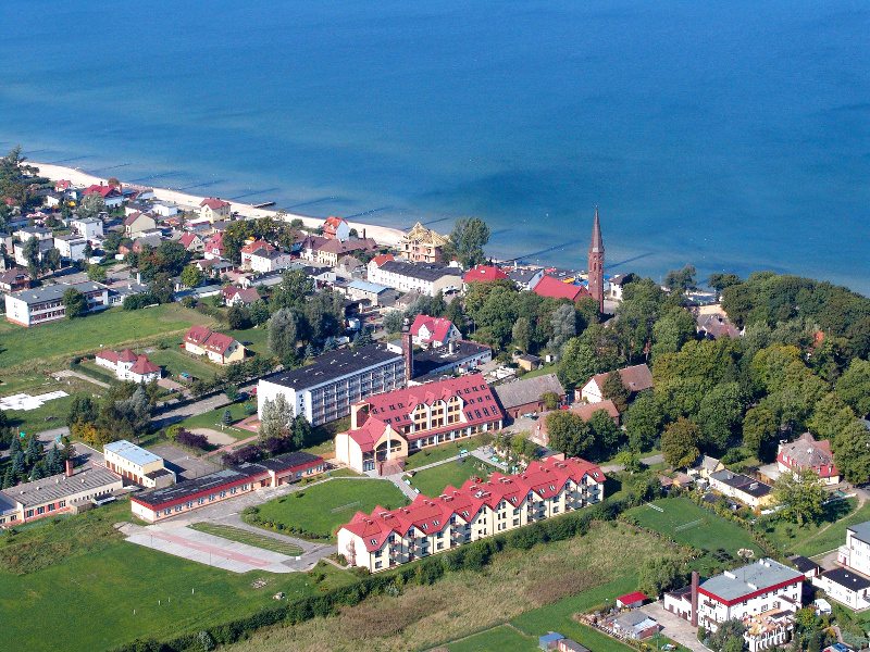 Luftbild von Sarbinowo an der Ostsee in Polen