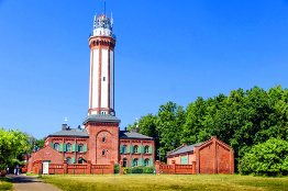Leuchtturm von Niechorze in Polen (Horst)